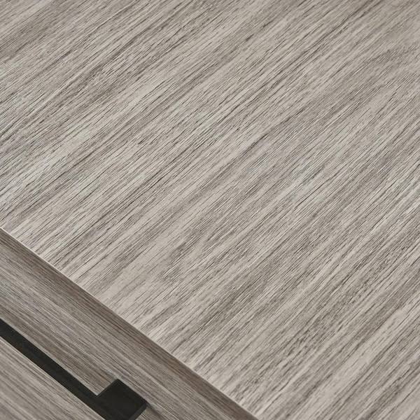 Noble House Taven Mid Century Modern Fiberboard Cabinet, Grey BVXKT6CF_FH5IT