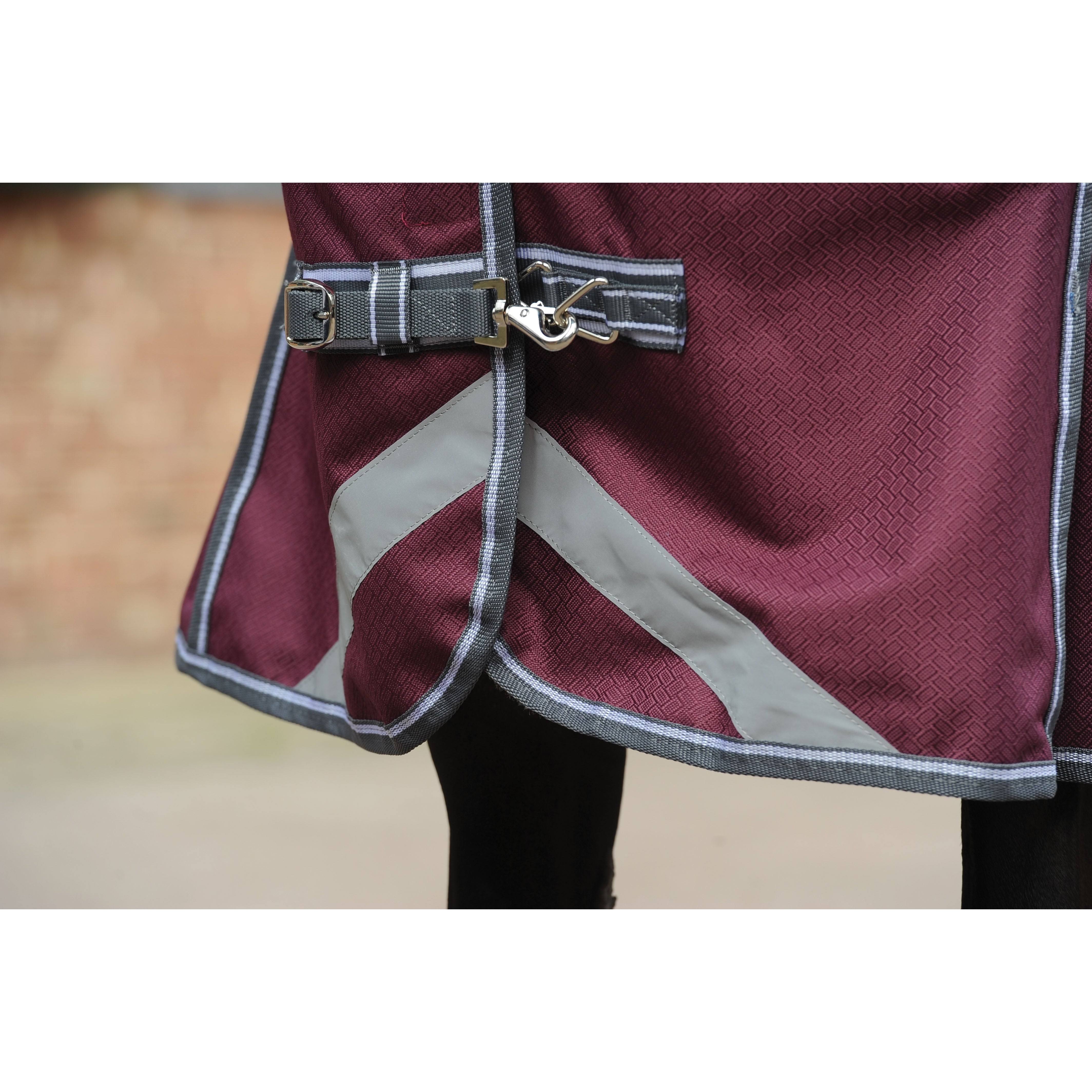 Weatherbeeta Comfitec Plus Dynamic Ii Standard Neck Lite - Maroon/Grey/TJ9FQ5LP_LADZ2