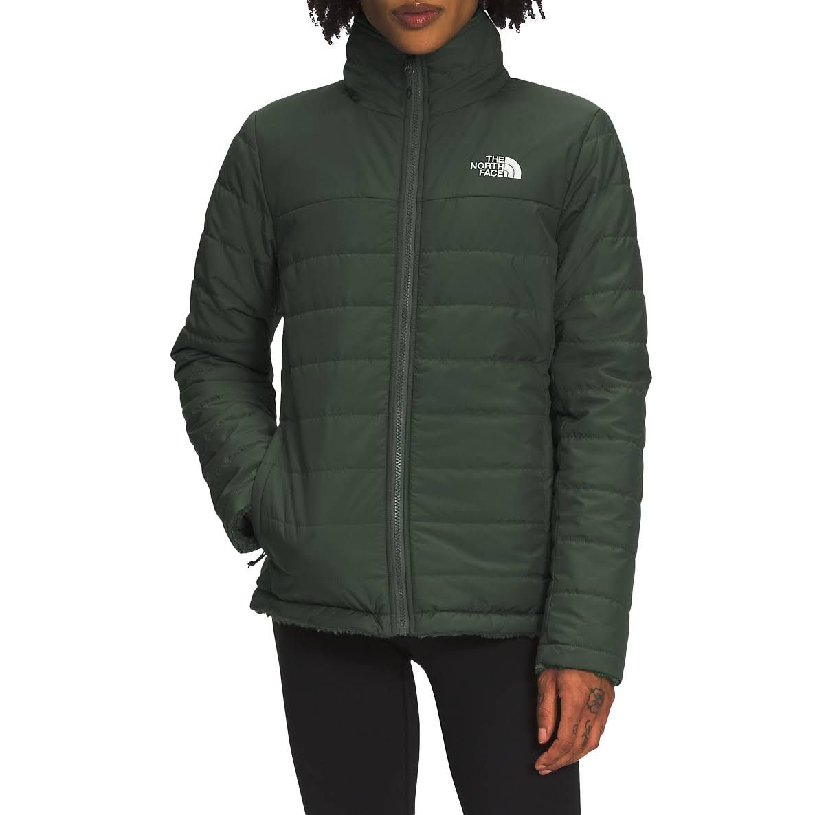 The North Face Women's Mossbud Insulated Reversible Jacket - Thyme, Size: LCTLW9YF_KVQSI