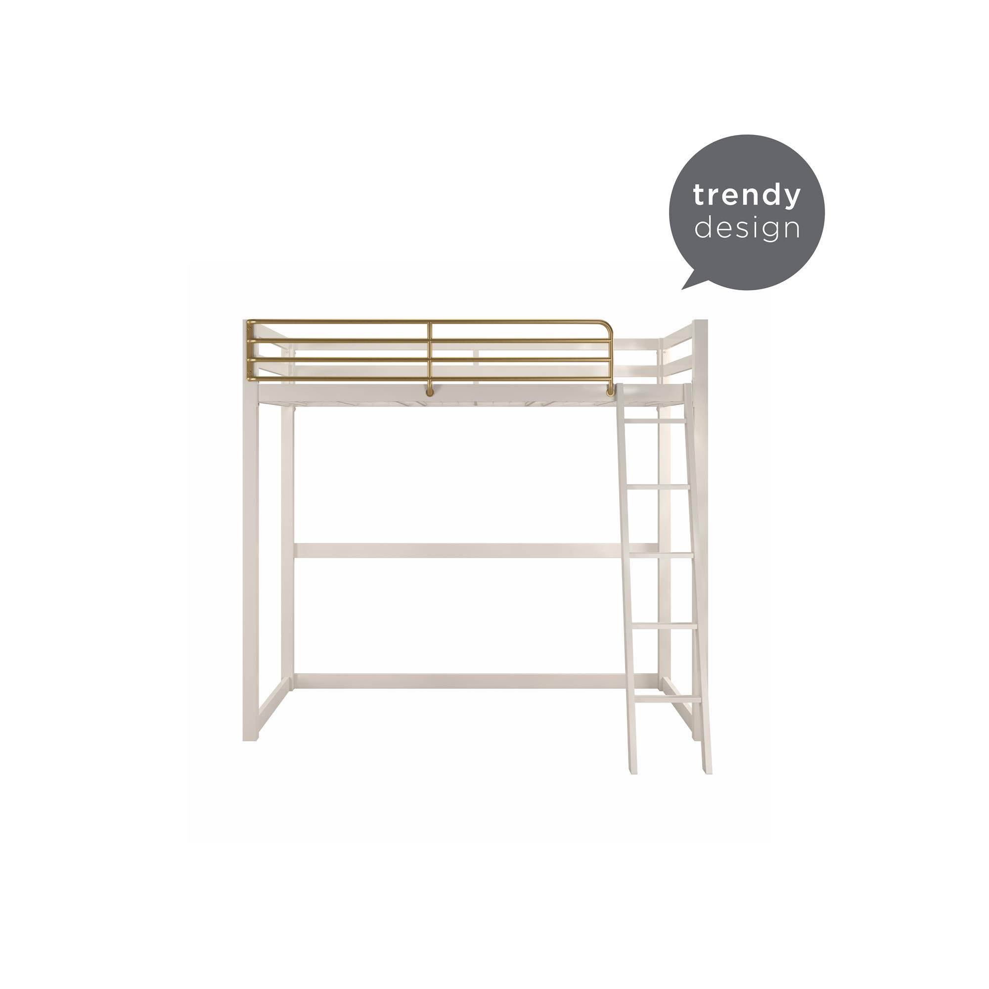 Little Seeds Monarch Hill Haven Twin Metal Loft Bed - MIED22LC_YZQVX