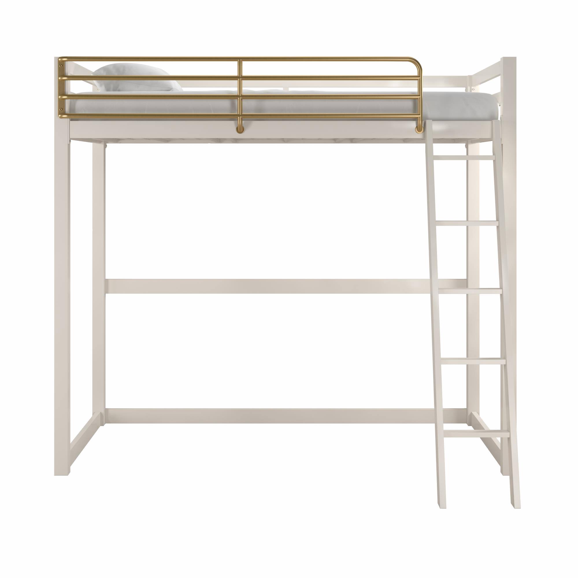 Little Seeds Monarch Hill Haven Twin Metal Loft Bed - MIED22LC_YZQVX