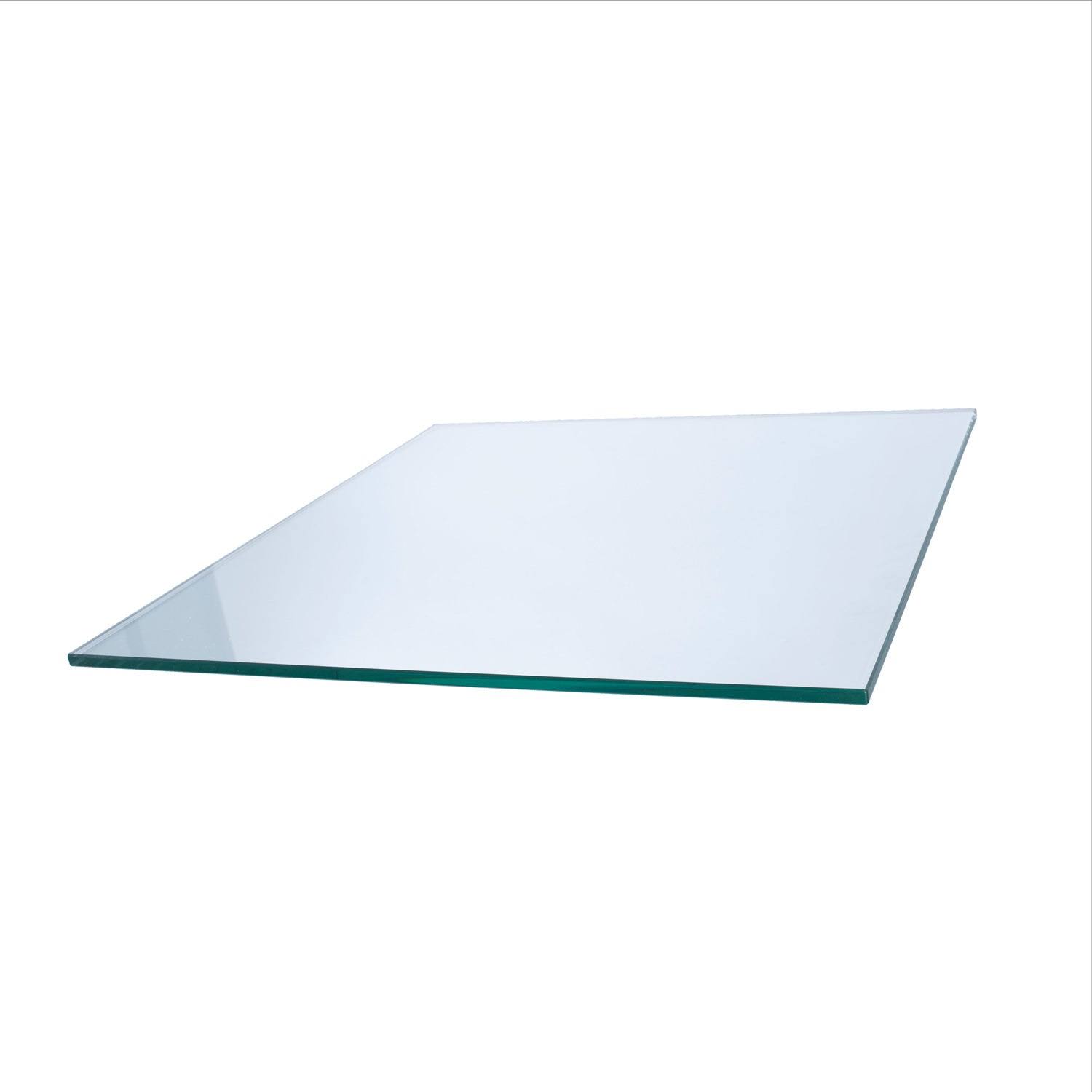 36 Square Glass Table Top 14 Thick Flat Polished XUO81RDB_UYAEC