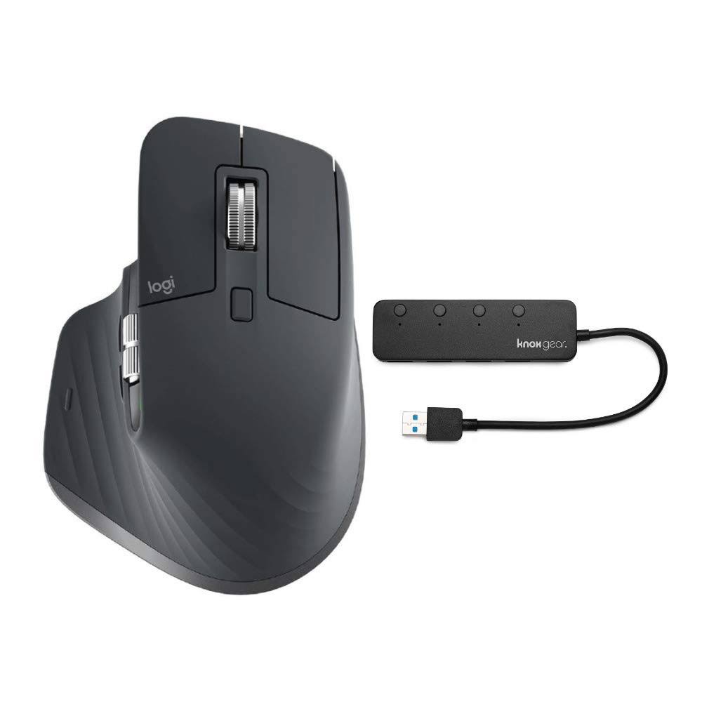 Logitech Mx Master 3 Advanced Wireless Mouse And Knox 4-Port Usb PJLNKVD3_63KFG