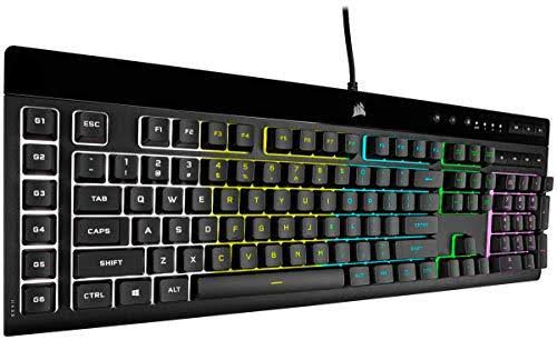 Corsair K55 Rgb Pro - Dynamic Rgb Backlighting, Six Macro Keys With Elgato Stream Deck Software Integration, Dust & Spill 80TYPFZR_CA6RY