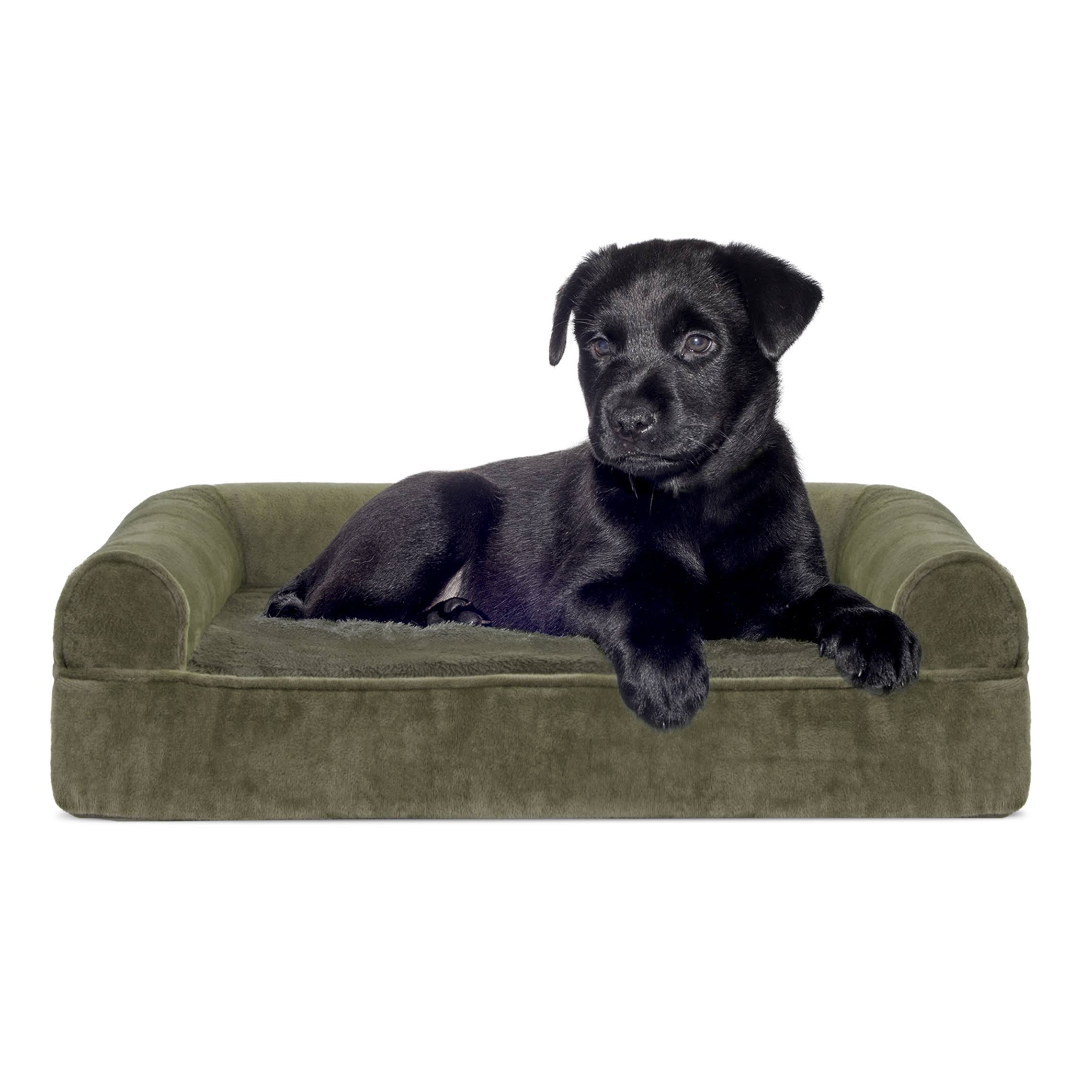 Furhaven Sofa Dog Bed - Faux Fleece Chenille Memory Foam / Jumbo / 3NQVS3ZC_GQ32O