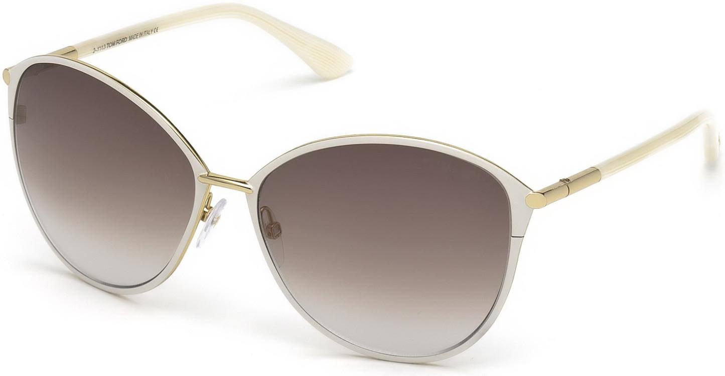 Tom Ford Penelope 59mm Polarized Gradient Cat Eye Sunglasses Shiny Rose Gold/ PSGM2IKH_EQNB5