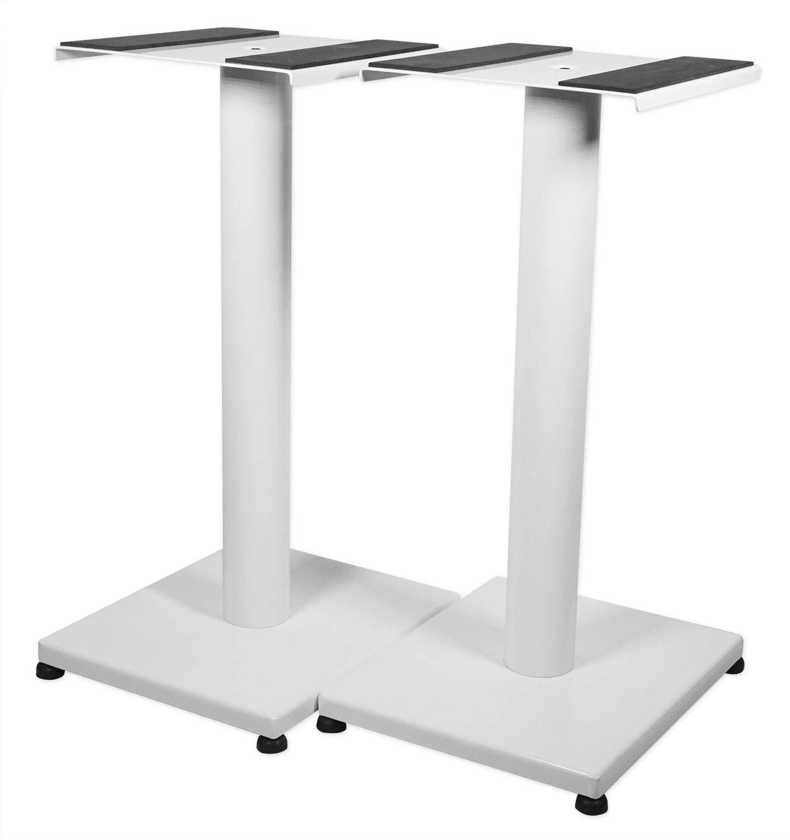 Rockville Pair Rs21w 21 Inch Steel Bookshelf Speaker/Studio Monitor Stands-White XYNRTQNT_7VCHN