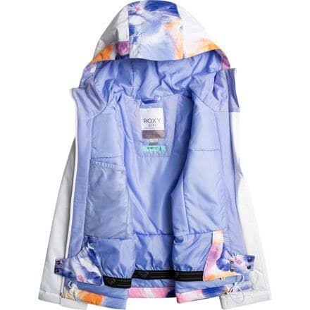 Roxy Jetty Girl Jacket Wbb1 Bright White Pansy / FFFCG8JX_HK8UW