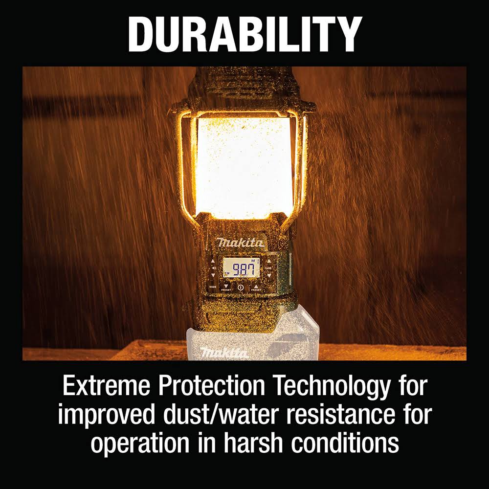 Makita Xrm12 18v Lxt Lithium-Ion Cordless Lantern With Radio, Tool 3X2IIJ8X_4XFYF