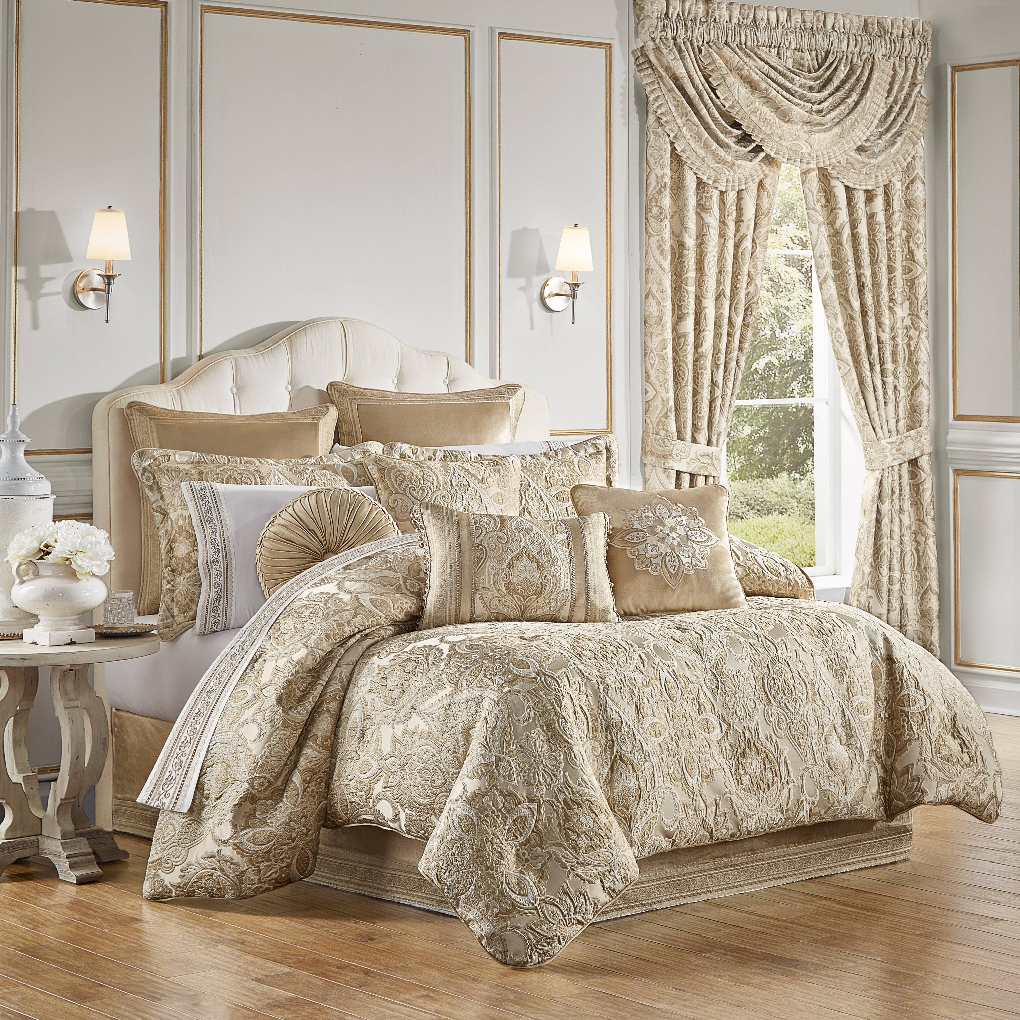 J Queen New York Sandstone 4 Piece Comforter Set - Beige - VLO3GUI5_BETHA