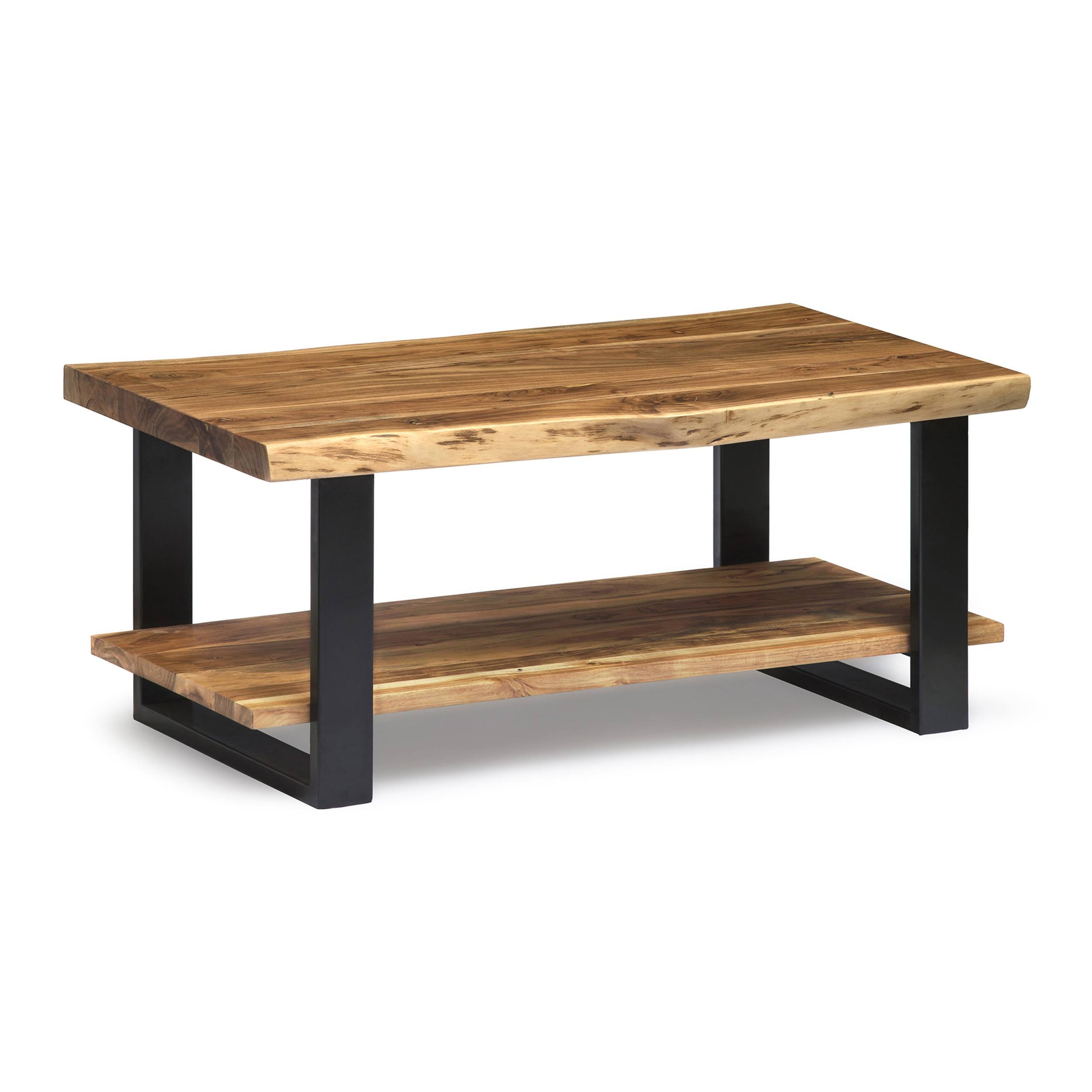 Alpine Natural Live Edge Wood Large Coffee WOLB4E2X_2Y8X4