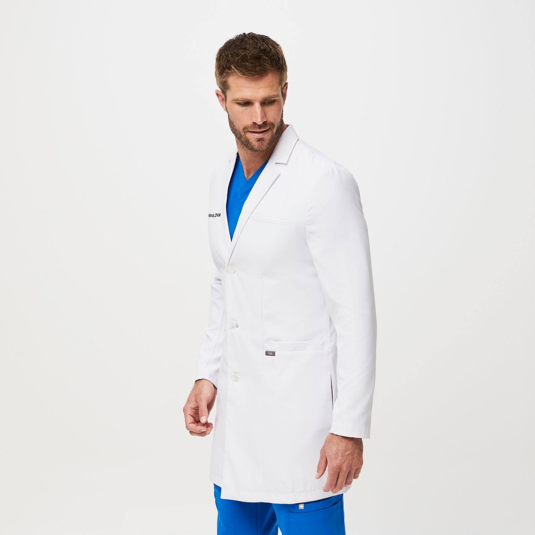 Figs MenS Harlem Slim Long Lab Coat White XOR0YT0I_IBDJD