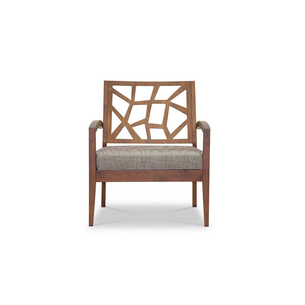 Baxton Studio Jennifer Dark Brown Fabric Seat Modern Lounge GGSTQA4B_VM2NQ