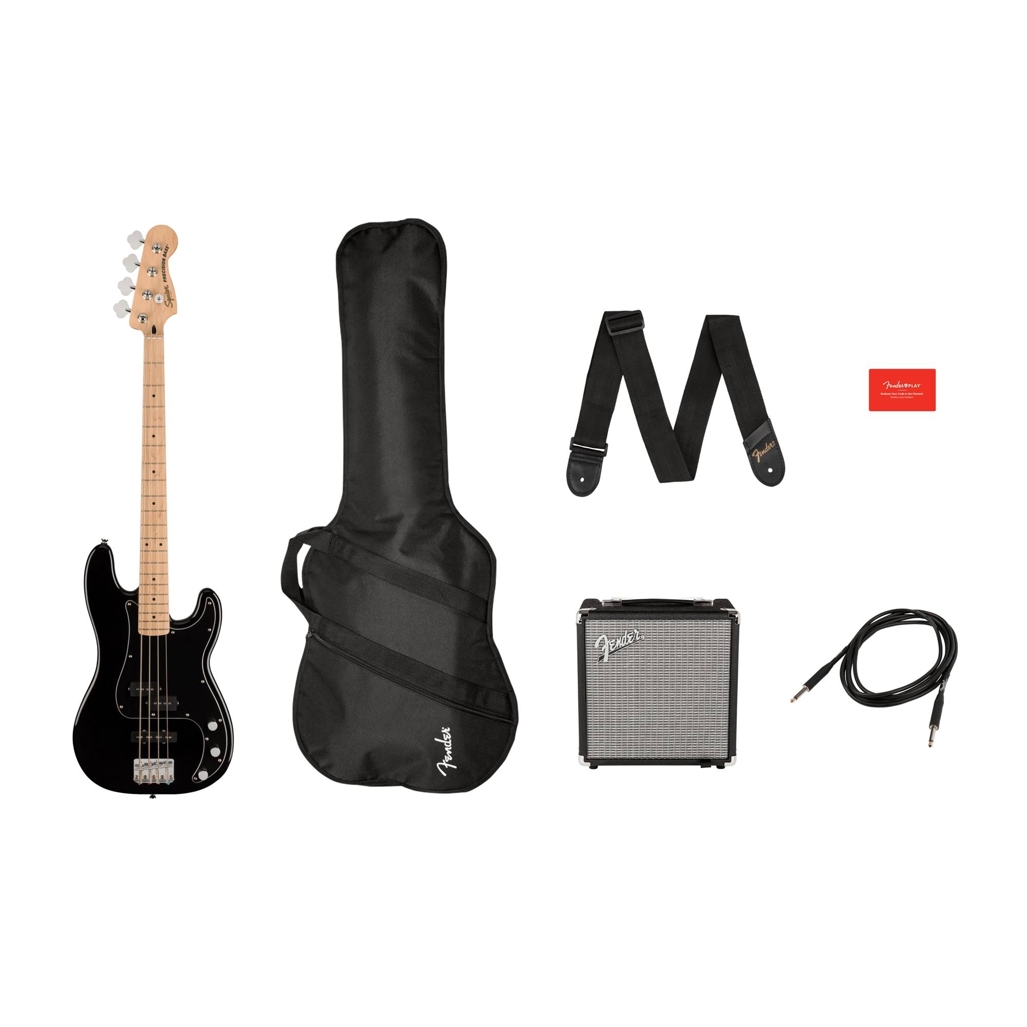 Squier Affinity Series Black Precision Bass Pj 18SJDQ96_IXSOG