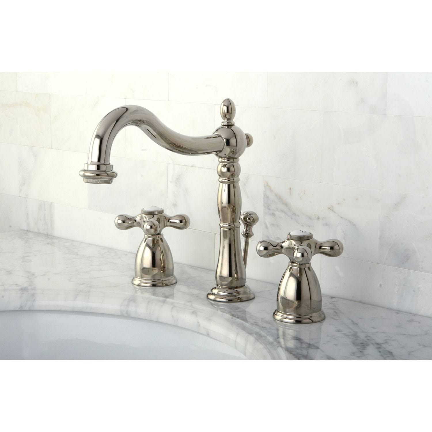 Heritage 8 In. Widespread Bathroom Faucet - Polished B5VWKHNI_LV33U