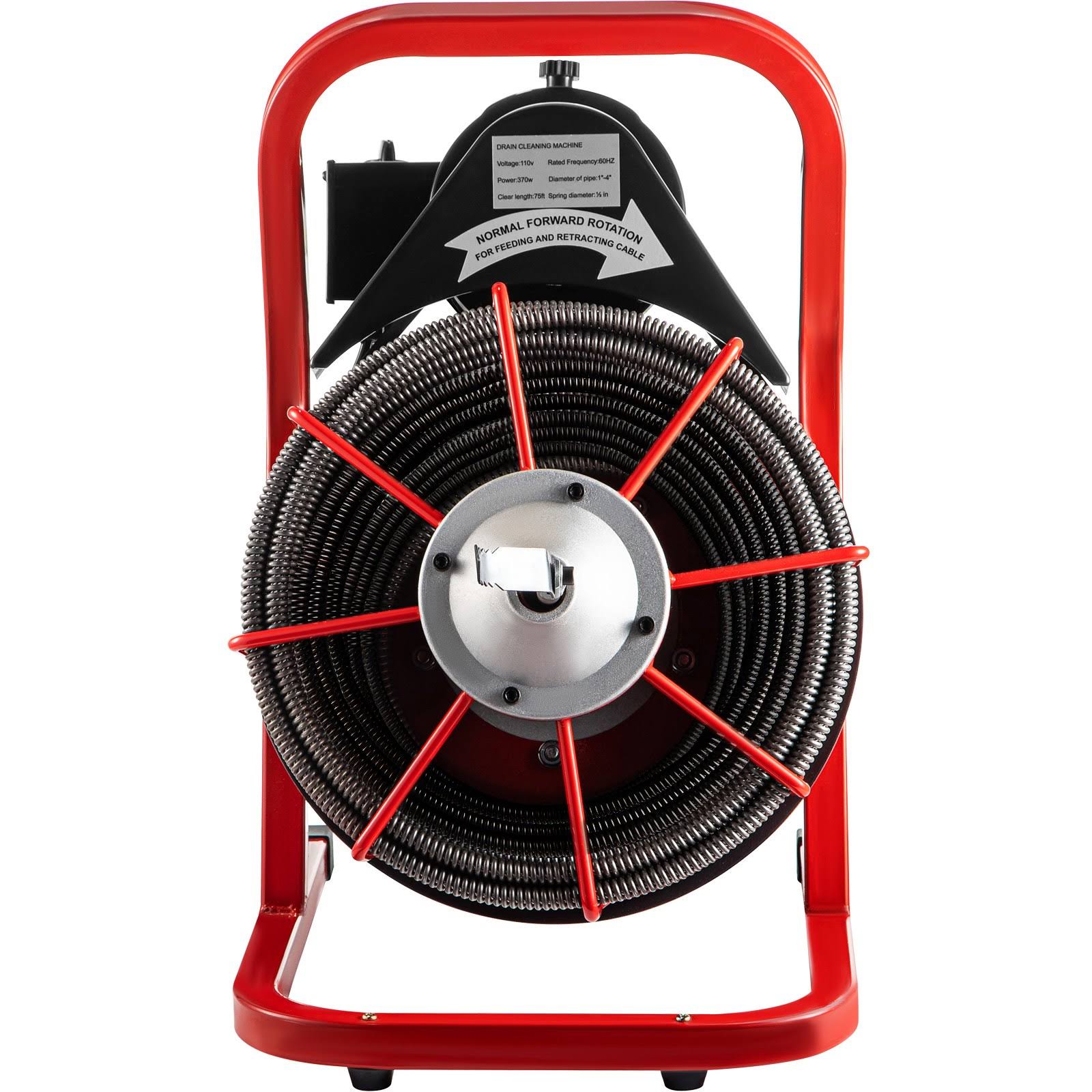 Vevor 75 X 12 Drain Cleaner 250 W Drain Cleaning Machine Sewer Clog With Cutters Gdstj75ftx1-DLT8I4SY_I33F7