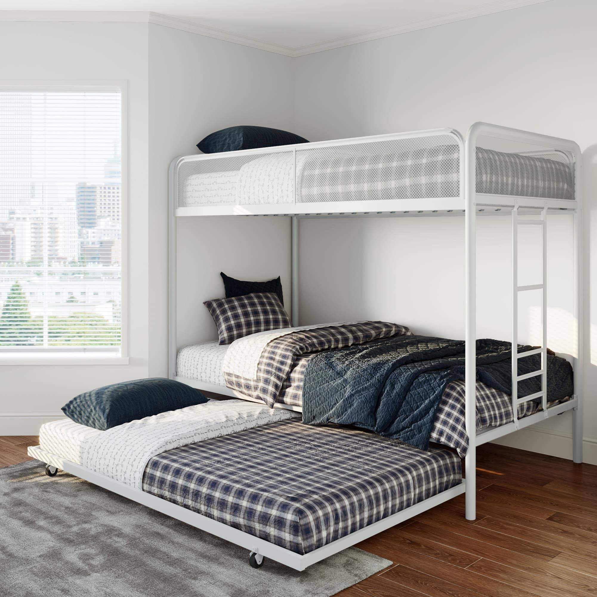 Dhp Triple Metal Bunk Bed Frame White ROINOGZX_XPY8L