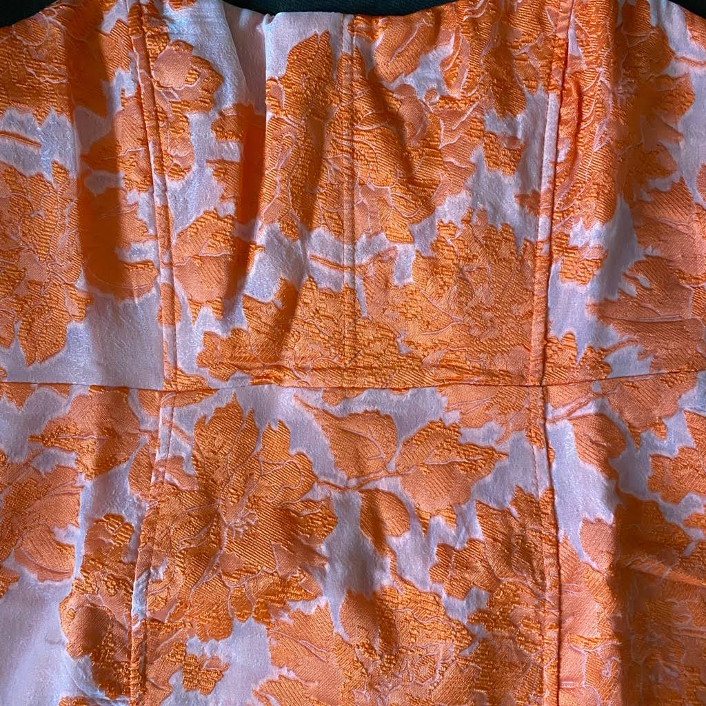 Brailey Mini Dress - Strapless Dress In Orange Jacquard - Showpo Bodycon MWLKUTEL_LUH6Q