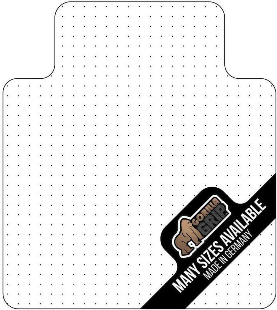 Gorilla Grip Office Chair Mat For Carpet Floor, Slip Resistant Heavy Duty Under Desk Protector Carpeted Floors, No Divot Plastic Rolling AXWWWT4G_RLNDG