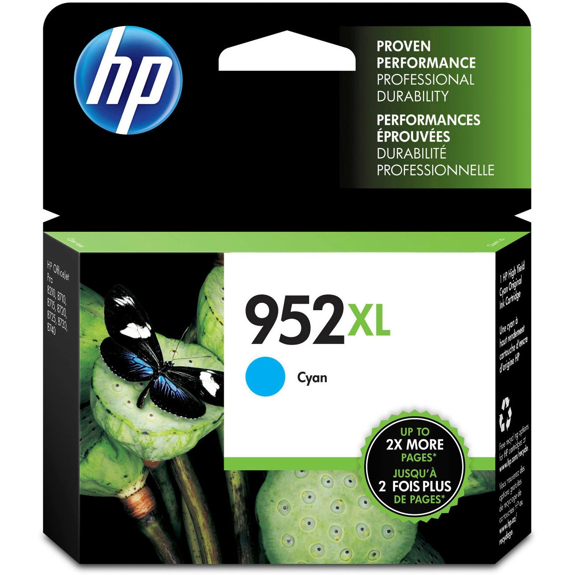 Hp 952xl - High Yield - Cyan - Original - Ink 5SHCGYHB_VFF7B