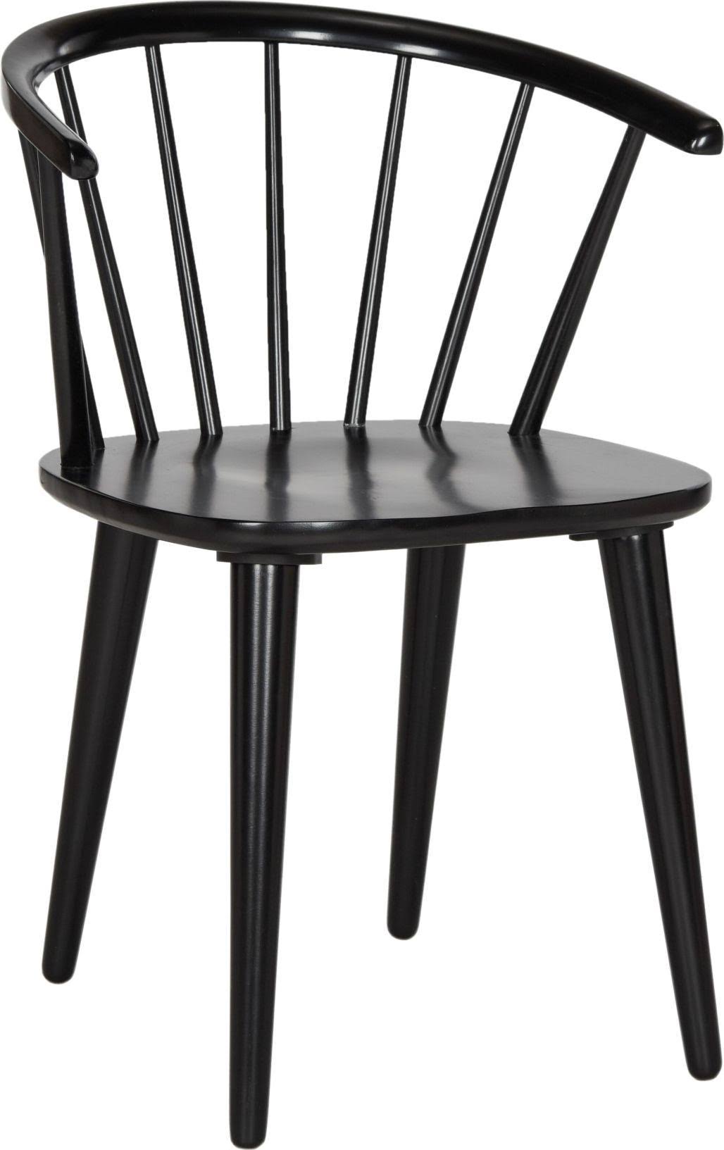 Safavieh Blanchard Black Curved Spindle Side Chair - Set Of IQF4H3TX_J03WP