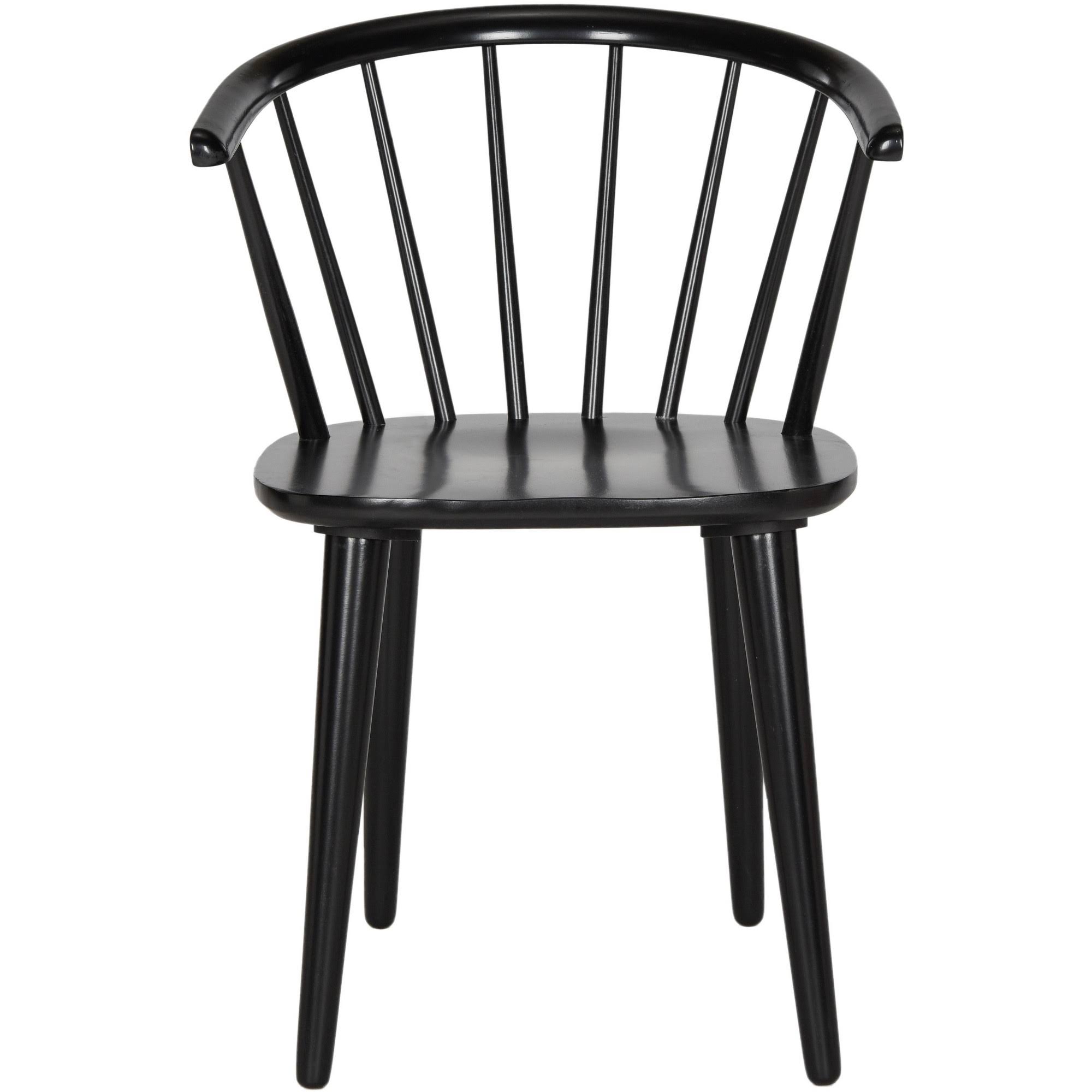 Safavieh Blanchard Black Curved Spindle Side Chair - Set Of IQF4H3TX_J03WP