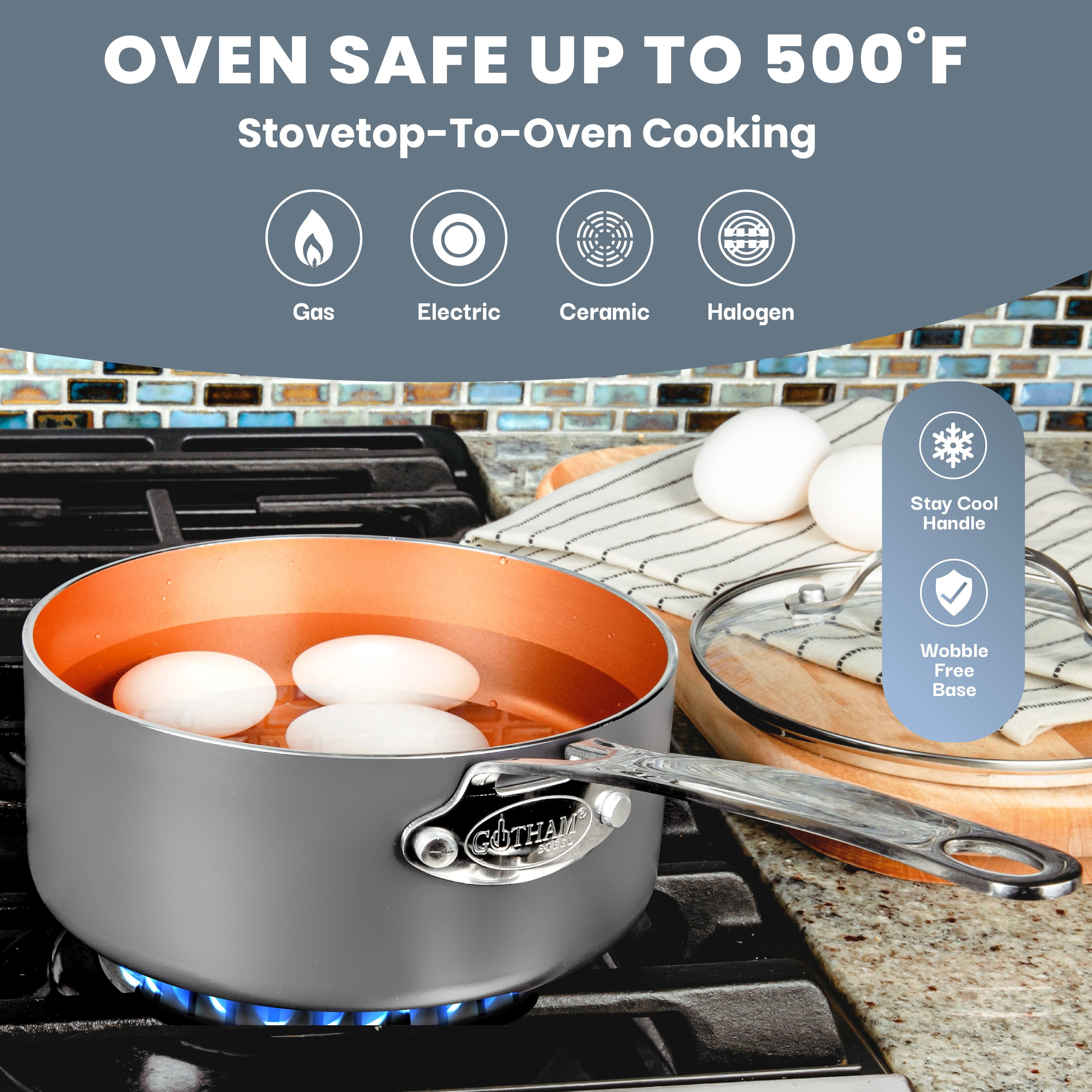 Gotham Steel Pots And Pans Set 20 Piece Cookware Set With Nonstick Ceramic Copper NB7NT8QB_8BO9Y