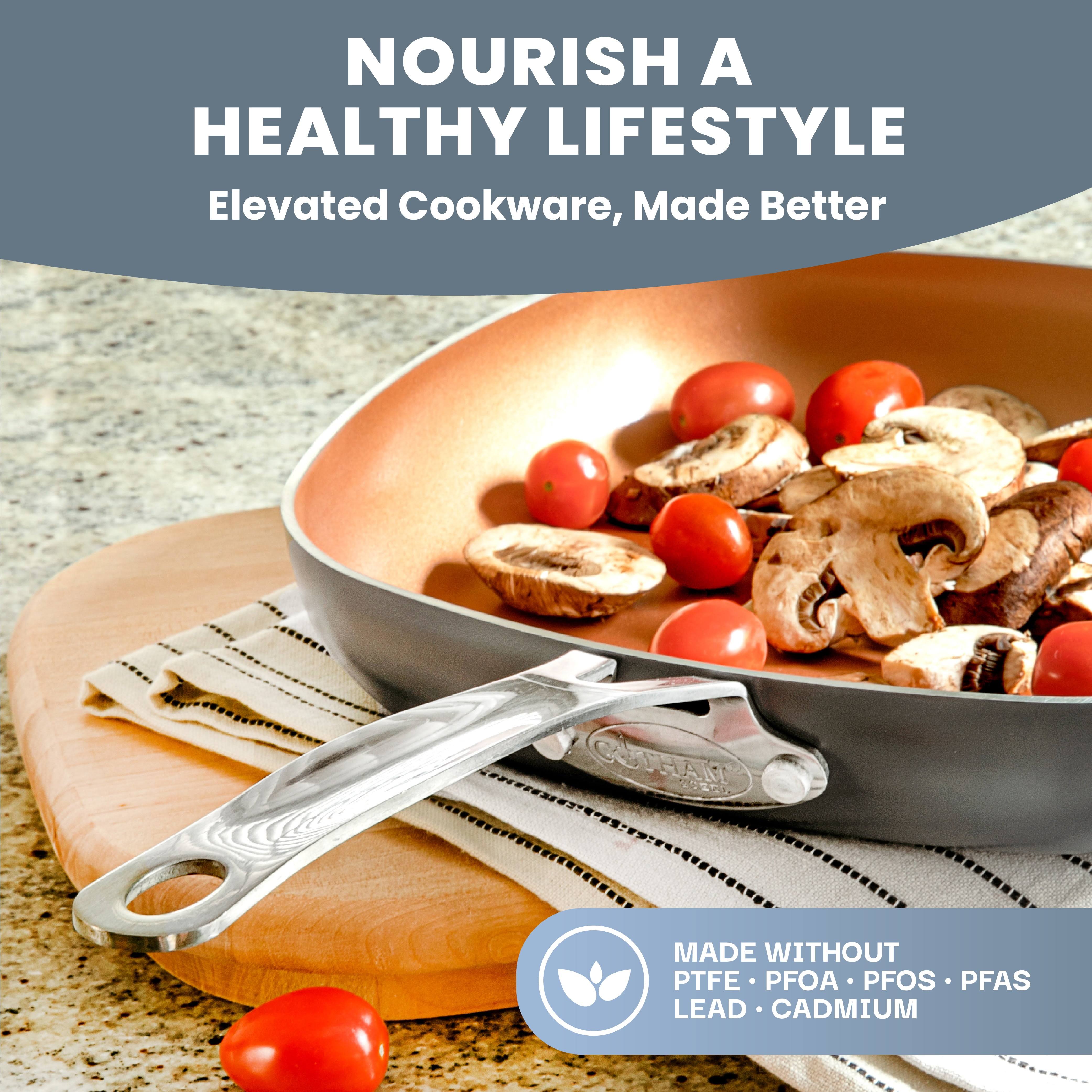 Gotham Steel Pots And Pans Set 20 Piece Cookware Set With Nonstick Ceramic Copper NB7NT8QB_8BO9Y