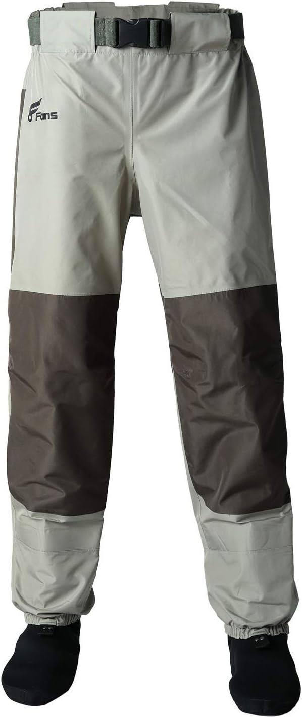 8 Fans MenS Women Fishing Waist Waders - 3-Ply Durable Breathable And Waterproof With Neoprene Stocking Foot Insulated Waist Waders For Duck 3G8BN99G_EWRGO