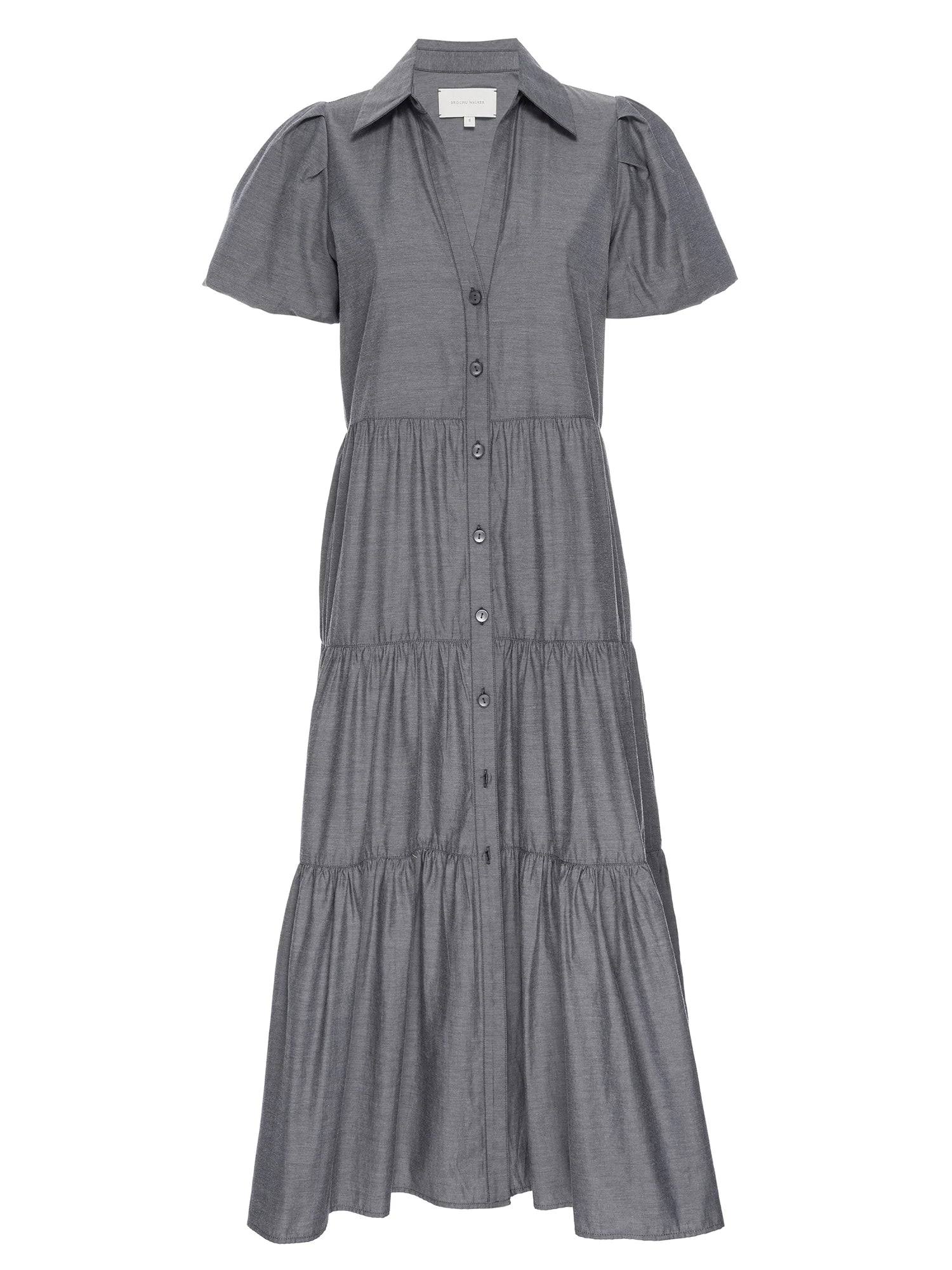 Brochu Walker Havana Midi Dress - Indigo 9JD0OO2F_ZRGDC