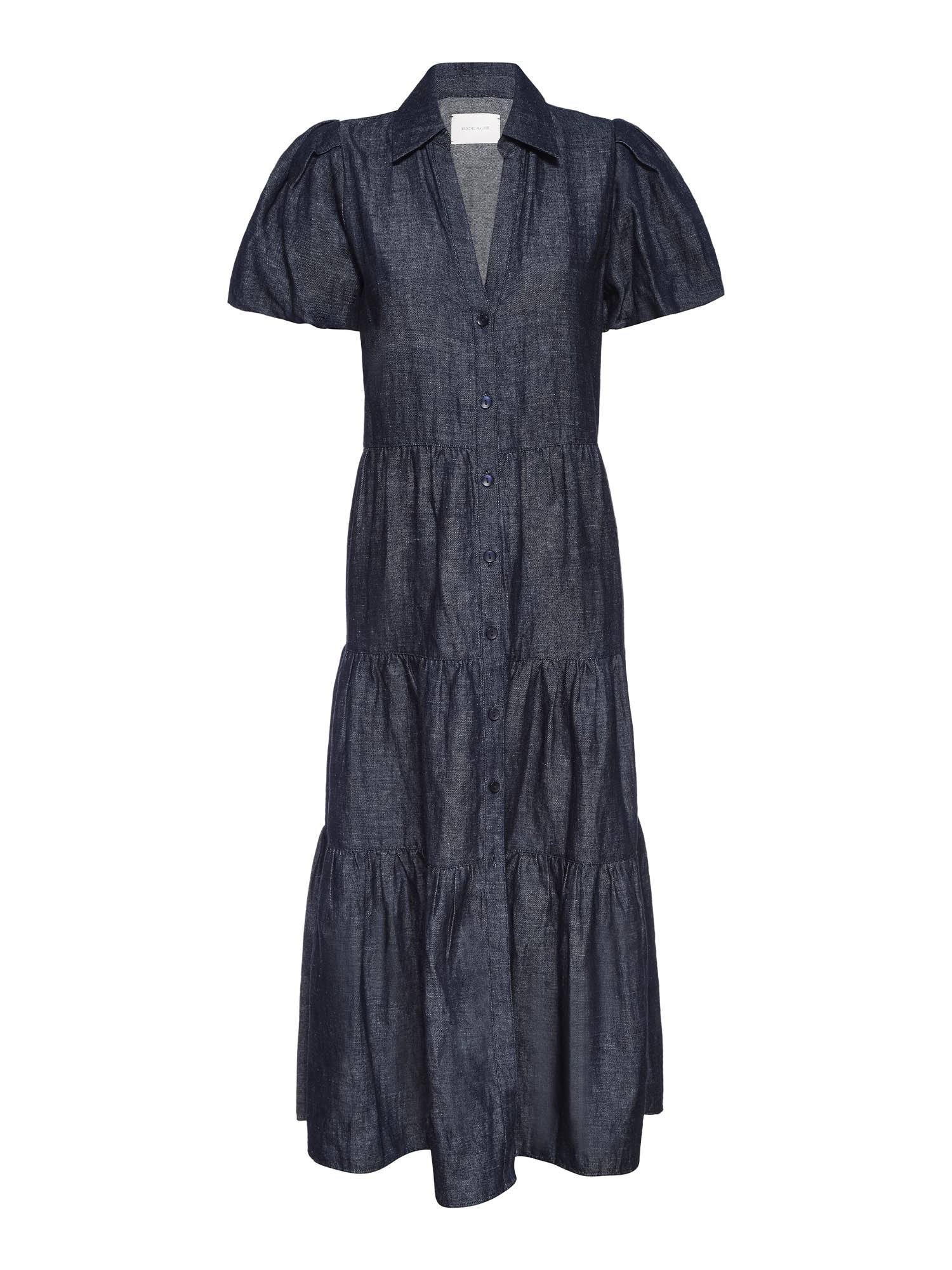 Brochu Walker Havana Midi Dress - Indigo 9JD0OO2F_ZRGDC