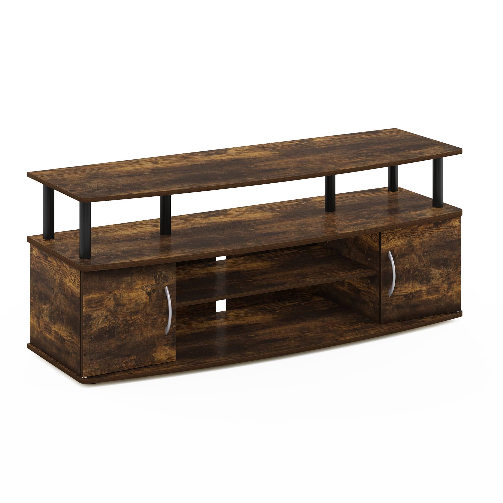 Furinno Jaya Large Entertainment Center Hold Up To 55-In Tv, Amber Pine/ACWK05IN_SPR2L