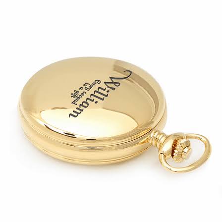 Charles Hubert 14k Gold Finish White Skeleton Dial Pocket 06FYQHW0_NNKNL