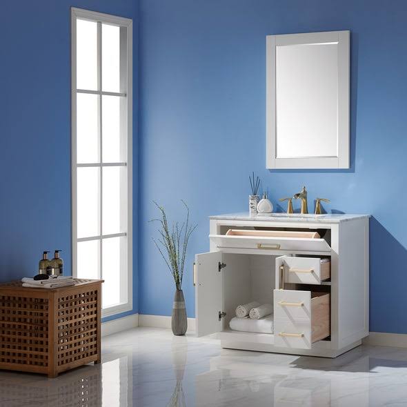 Altair Ivy 36 Single Bathroom Vanity Cabinet Only, Royal Blue / Without AZF3MAHL_V4YQT