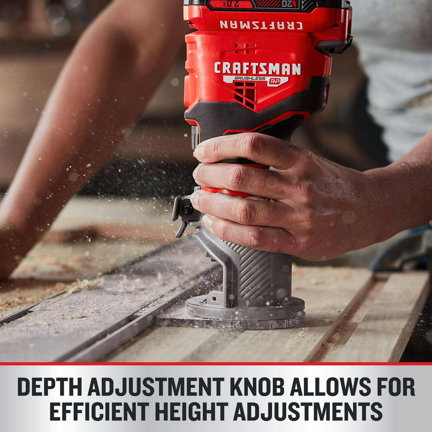 Craftsman 1/4-In Variable Speed Brushless Fixed Cordless Router (Tool Only) OXBPJLTB_HSN0A