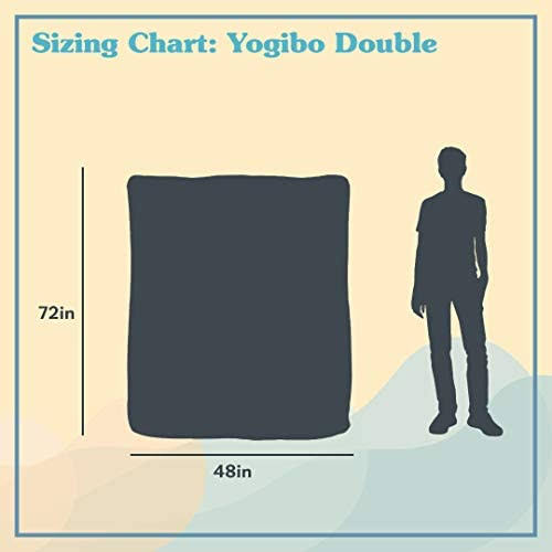 Double Bean Bag Sofa Yogibo Upholstery Color: Dark OWQPL1YV_AFHQQ