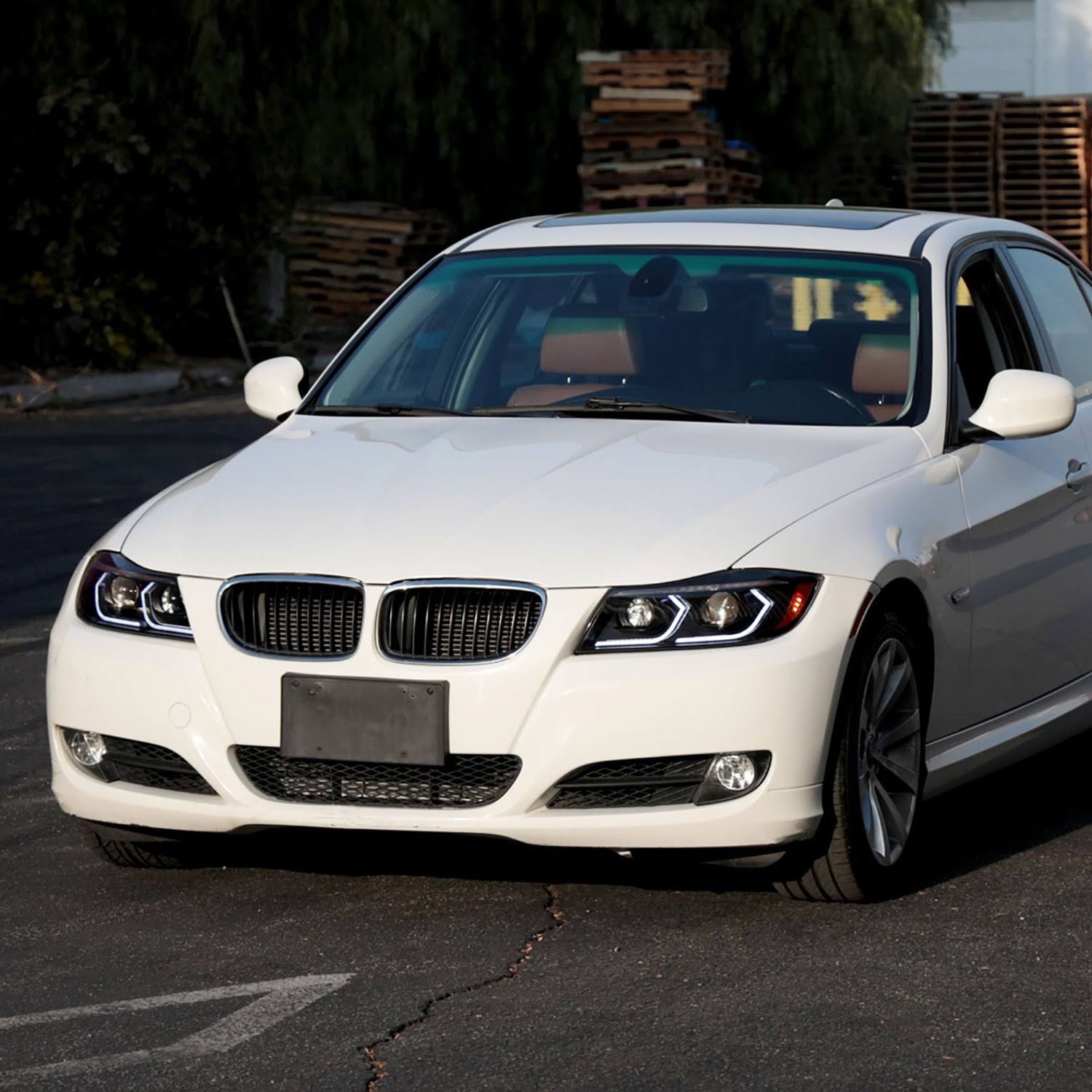 Spec-D 2lhp-E9005jm-G2-Rs Led Dual Projector Headlights Matte Black Housing/Clear Lens Bmw E90 3 Series Sedan 3d Iced 2006-IOQCEO6L_0D2KL