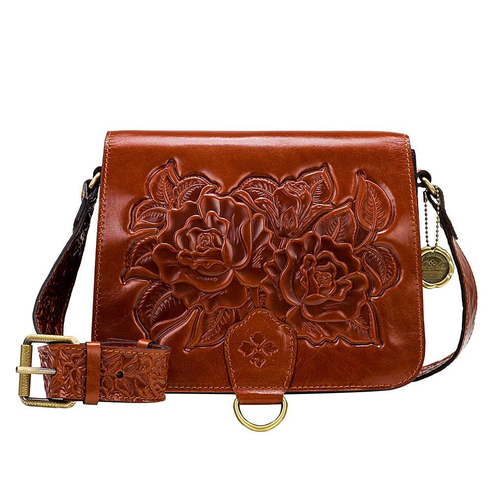 Patricia Nash Ilina Rose Tooled Leather Crossbody Bag - Safflower GZ81SOJC_3XBGG