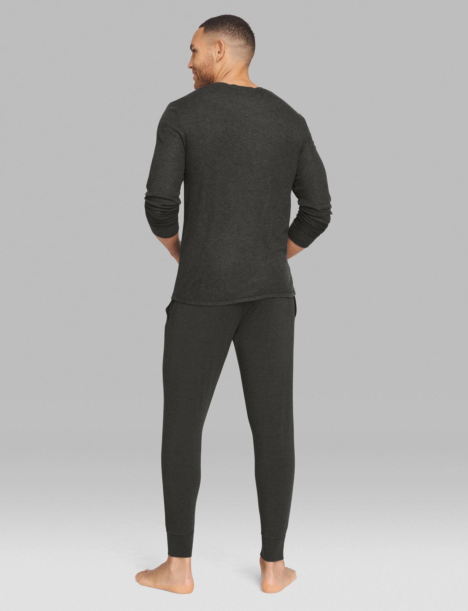 Tommy John Men's Lounge Jogger Pants - Black - Size THPWYUCS_5KNQ3