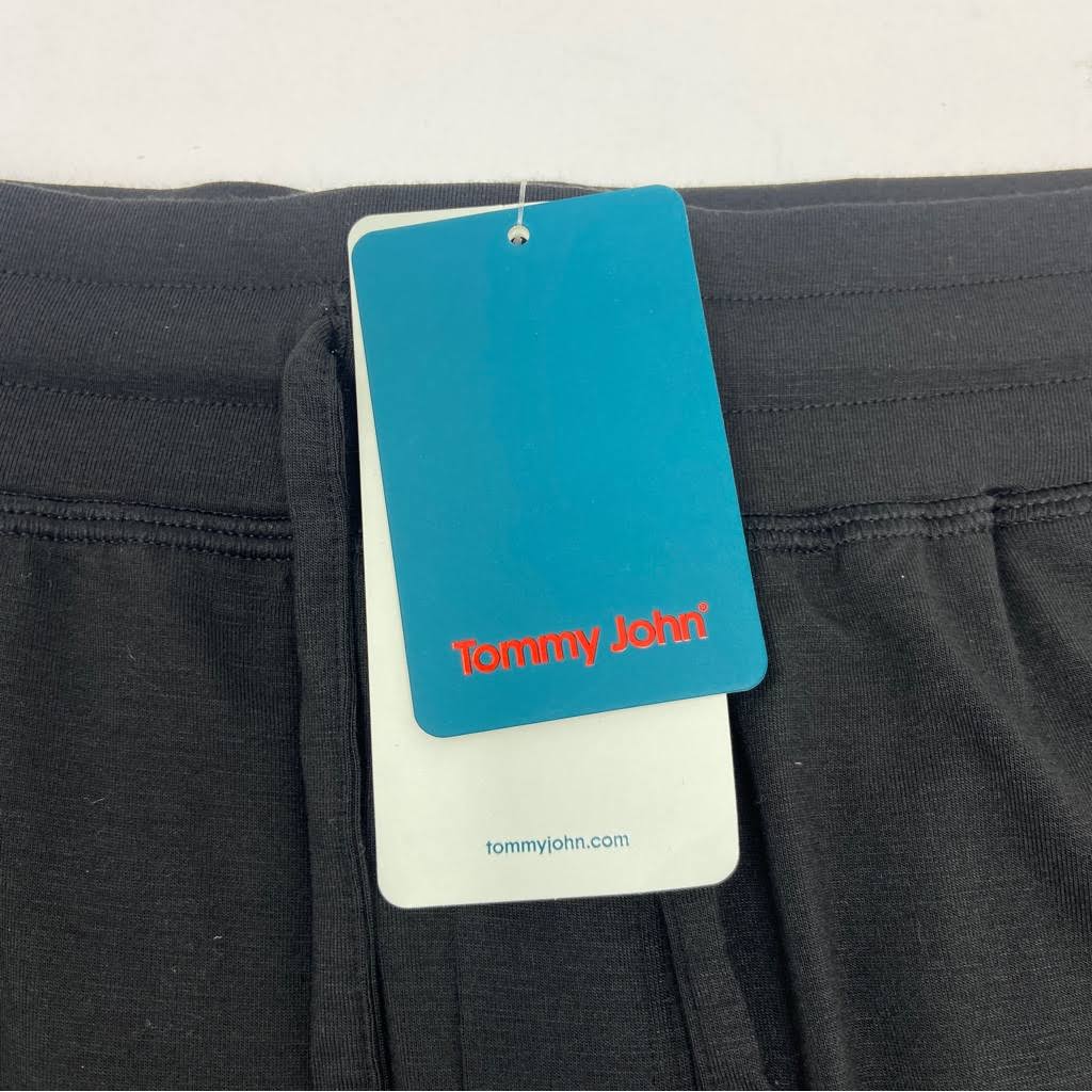 Tommy John Men's Lounge Jogger Pants - Black - Size THPWYUCS_5KNQ3