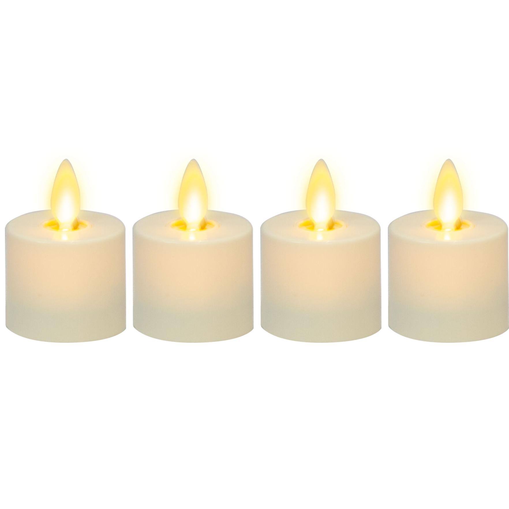 Luminara Flameless Battery Operated Tea Lights - Set Of E3GUO4GQ_OVAQK