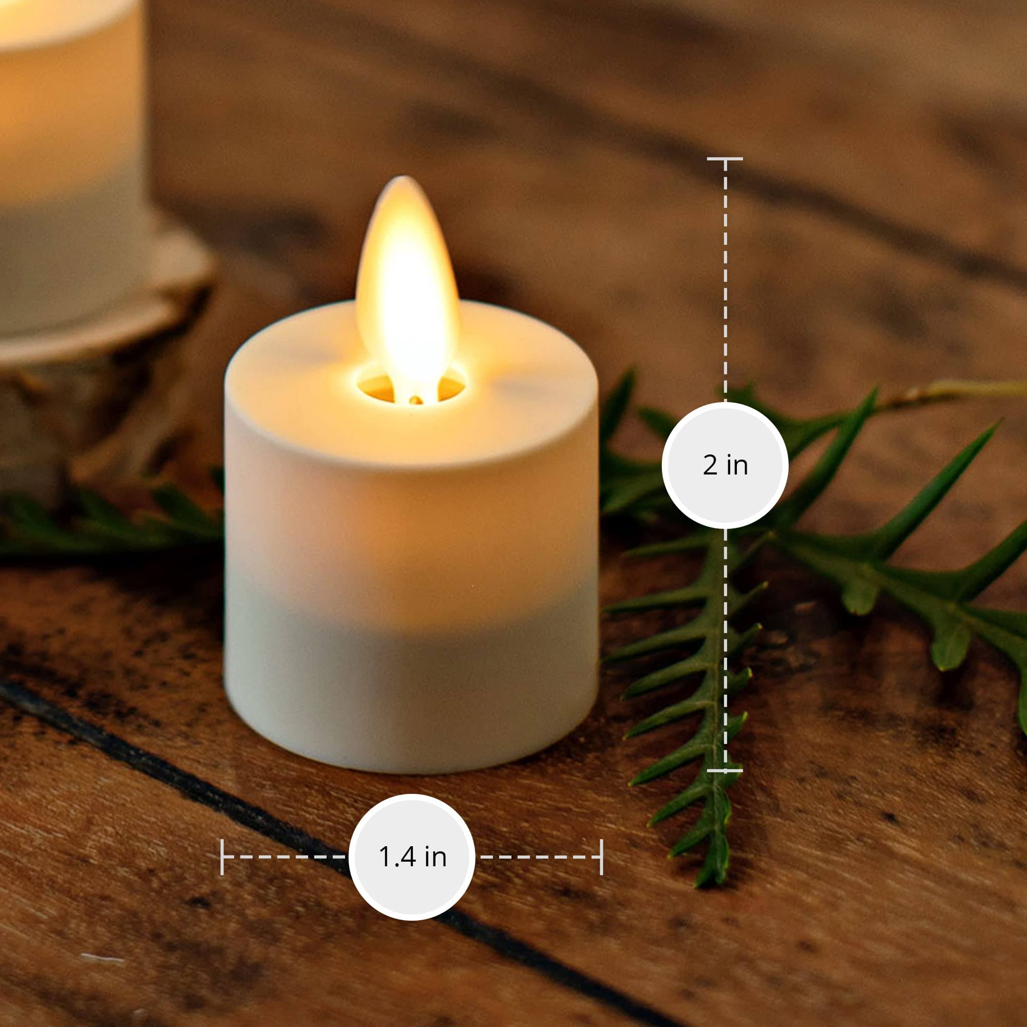 Luminara Flameless Battery Operated Tea Lights - Set Of E3GUO4GQ_OVAQK
