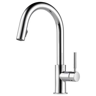 Brizo 63043lf-Pc Litze Pull-Down Faucet With Arc Spout And Knurled Handle - PUJLSCO5_DY8W8