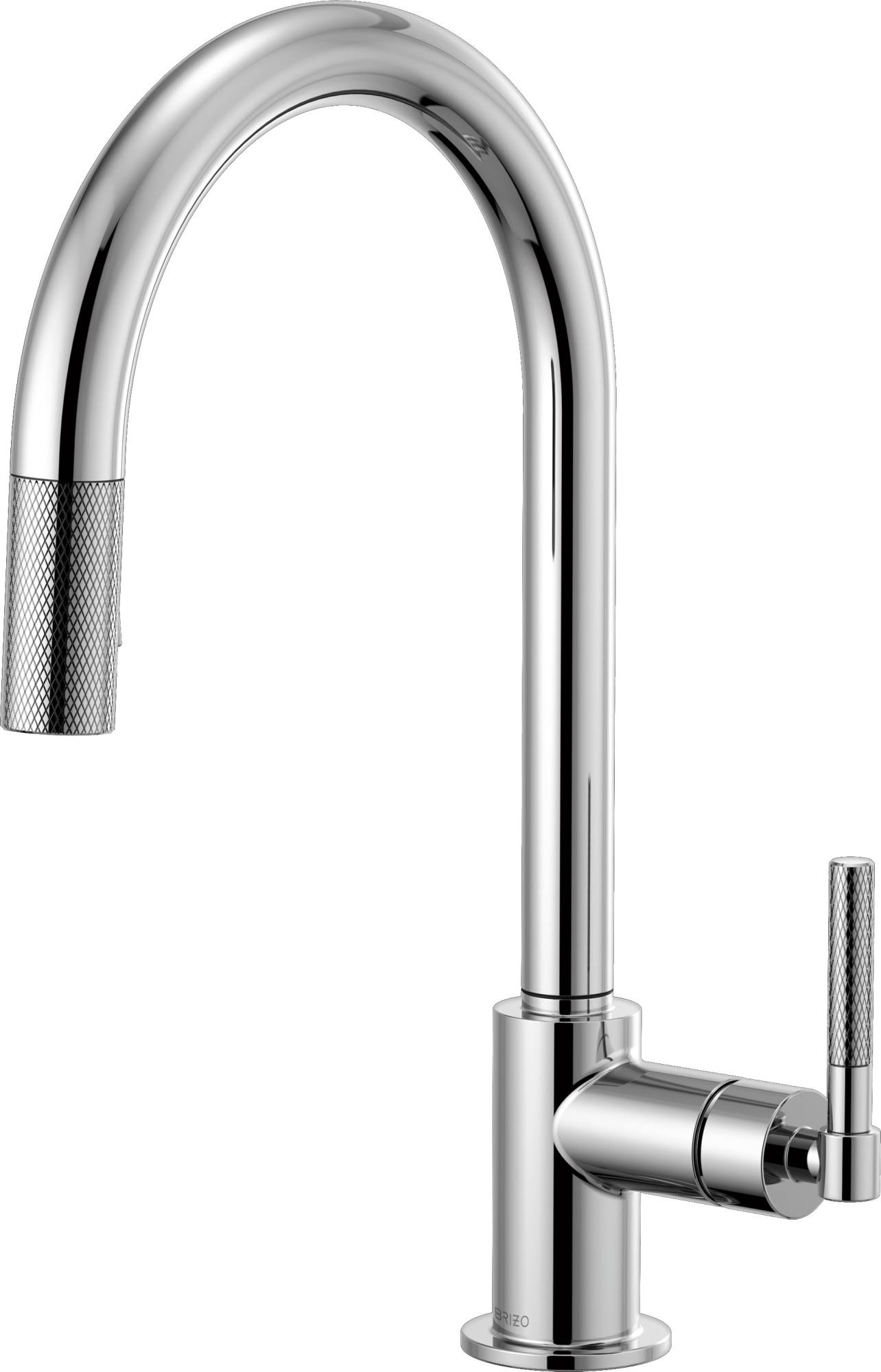 Brizo 63043lf-Pc Litze Pull-Down Faucet With Arc Spout And Knurled Handle - PUJLSCO5_DY8W8