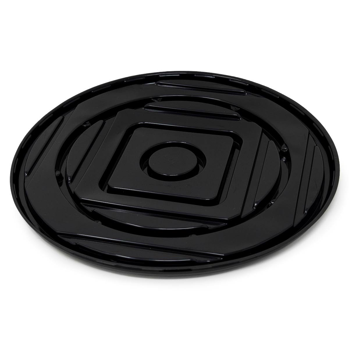 Pactiv Rose Pattern Cake Container & Lid Combo, 13 Inch Diameter X 5.75 Inch Height, Black Base/Clear Lid | 45/S3JASDPL_EIHX0