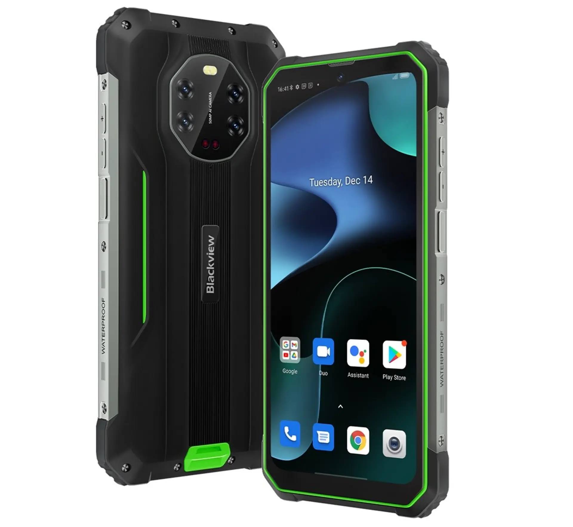 Rugged Cell Phone Unlocked, Blackview Night-Vision 8gb+128gb 8380mah 6.58 Inch, 50mp Rear Camera, 4g Android Phone Nfc/Gps, Bv8800, LVD2MFJZ_W4PNG
