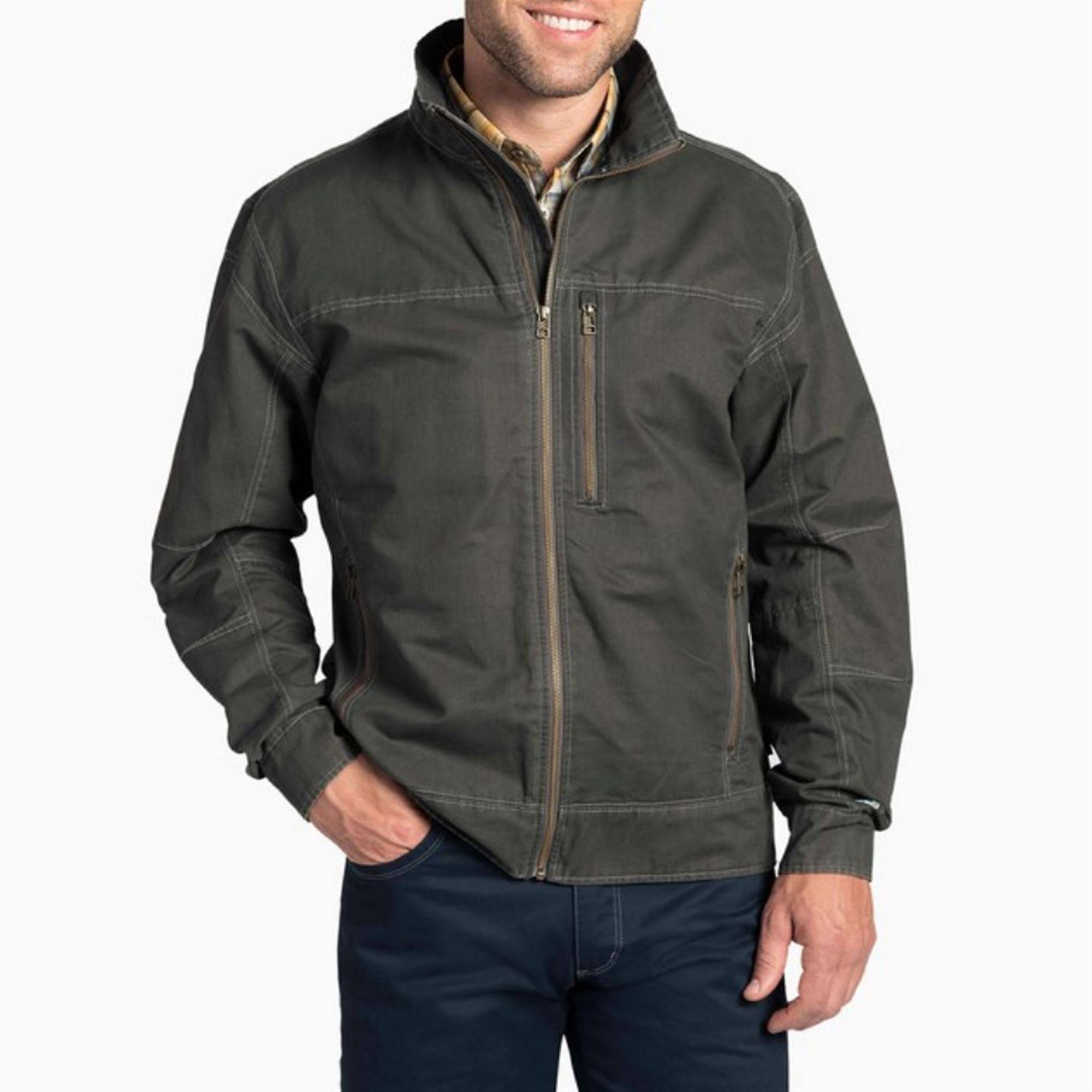Kuhl Burr Jacket Men's, Gun Metal, Size HNJR2LHD_DRC7X
