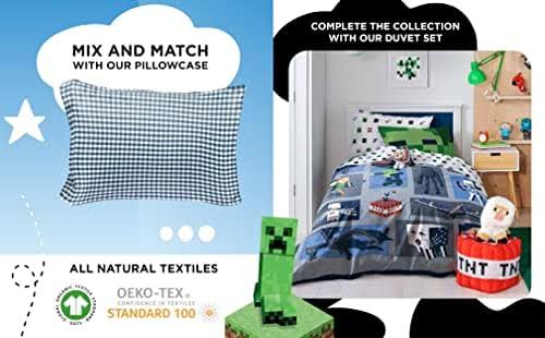 Saturday Park Minecraft Emblematic 100% Organic Cotton Full Sheet HMDD0QIR_YFRR6