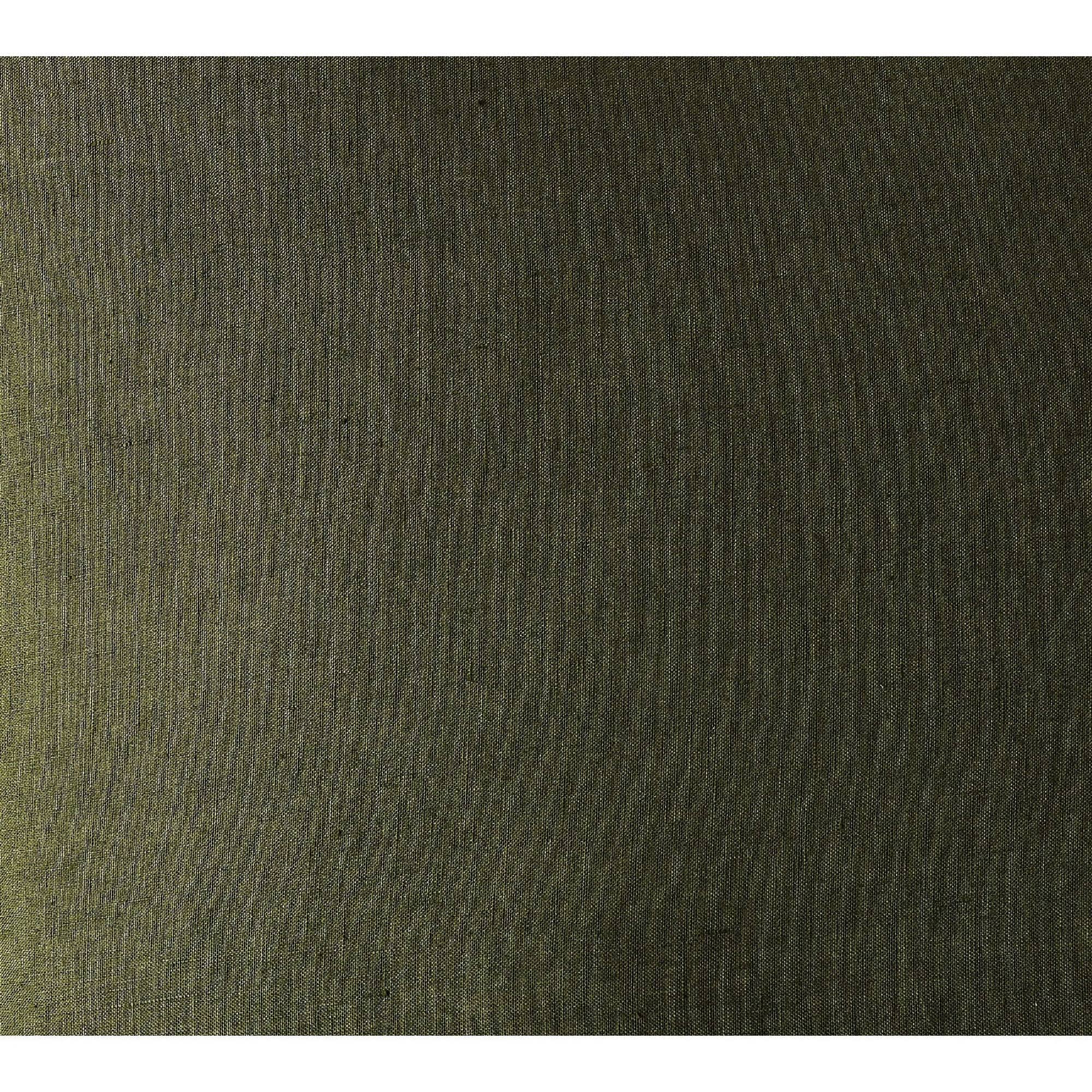 Brooklyn Loom Flax Linen Duvet Set, Full/Queen, Olive MXLQHQOD_49BXC