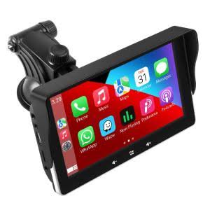 Newest Portable For Apple Carplay Wireless Android Auto,Stereo Car Radio 7 Inch Ips Touch Screen Multimedia Player,Compatible Bluetooth ARXTPBHB_6MFBV